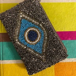 Moyna Evil Eye coin purse and key chain
